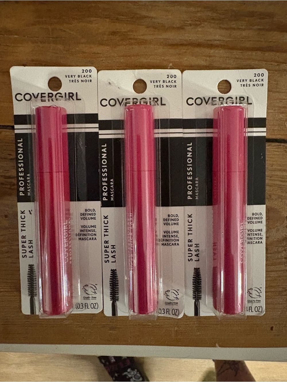 COVERGIRL Professional Super Thick Lash Mascara 200 Very Black 0.3 oz 3-Pack NEW